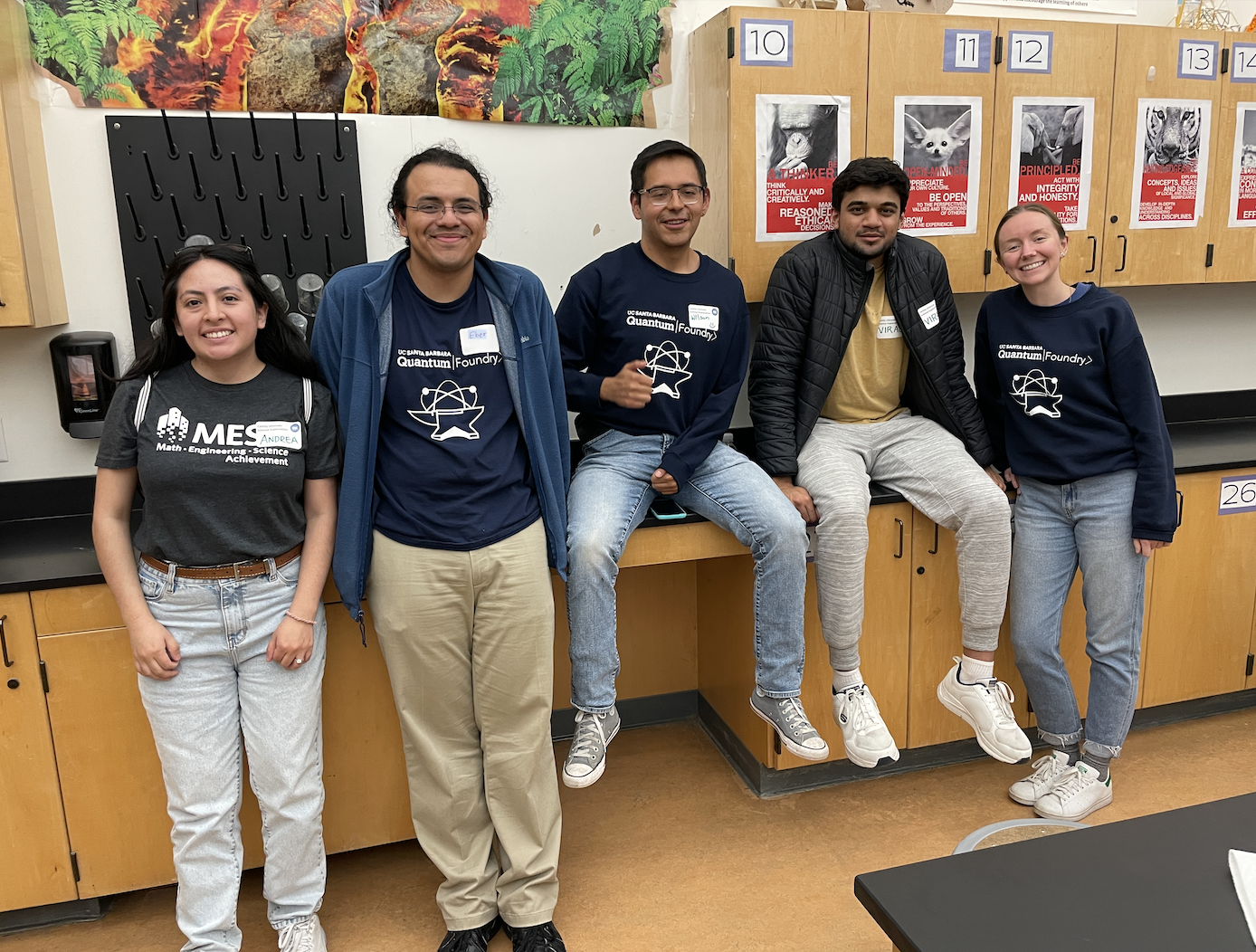 QF Crew at Family Science Night using Quantum Qit #1