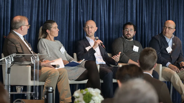 Panelists gather for “Building California’s Quantum Workforce: CIQC,” featuring leaders from UC Berkeley, UCLA, UC Santa Barbara, and California State University San Marcos. Photo by Brandon Sánchez Mejia.