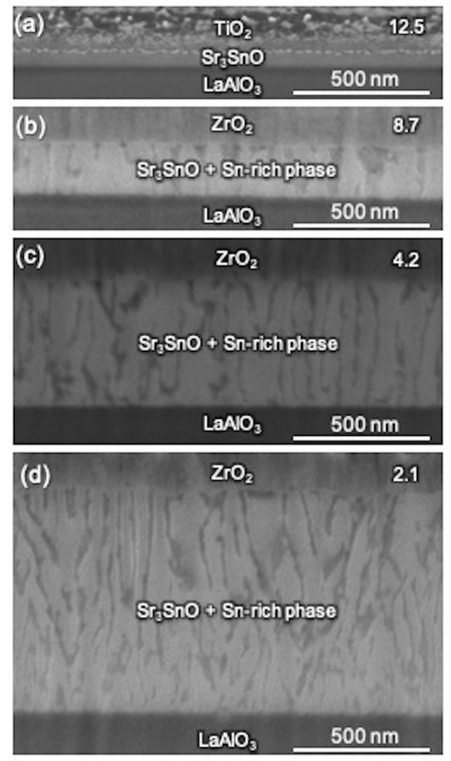 Cross-sectional SEM images of Sr3SnO